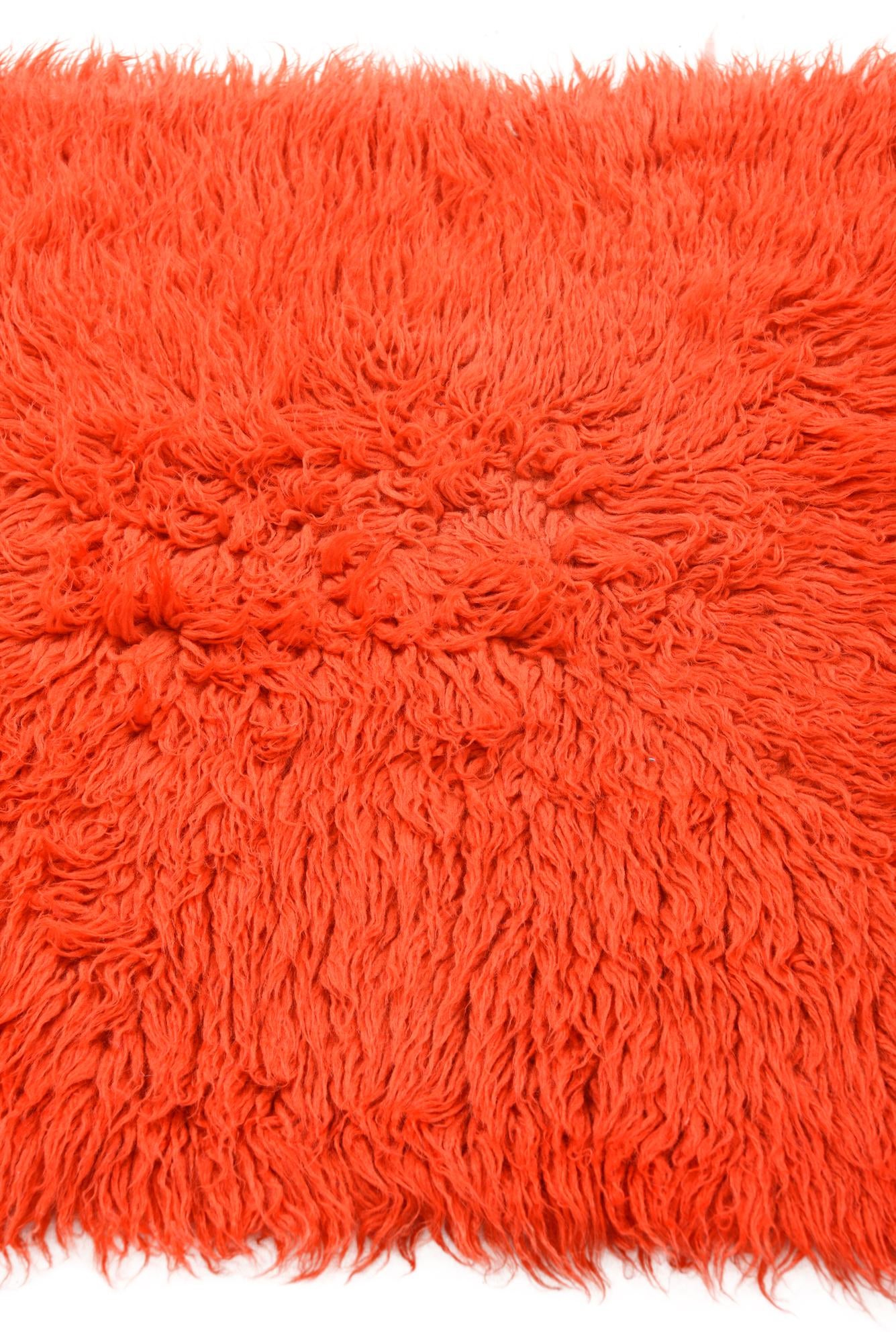 2' 4 x 4' 9 Hand Knotted Moroccan Wool Runner Rug