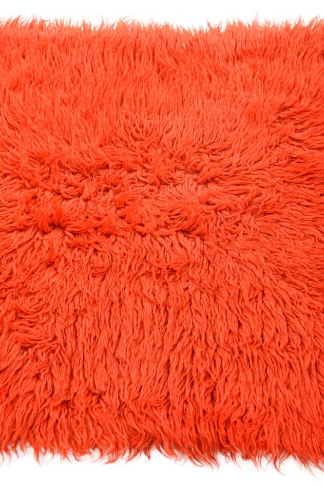 Detail image of 2' 4 x 4' 9 Hand Knotted Moroccan Wool Runner Rug