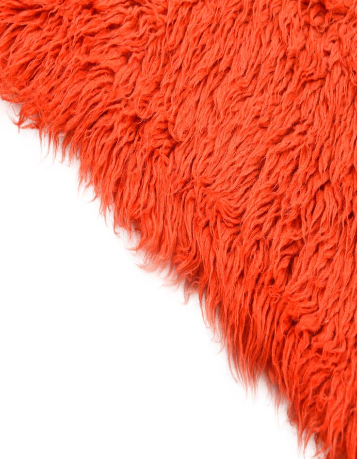 Detail image of 2' 4 x 4' 9  Hand Knotted Moroccan Wool Runner Rug