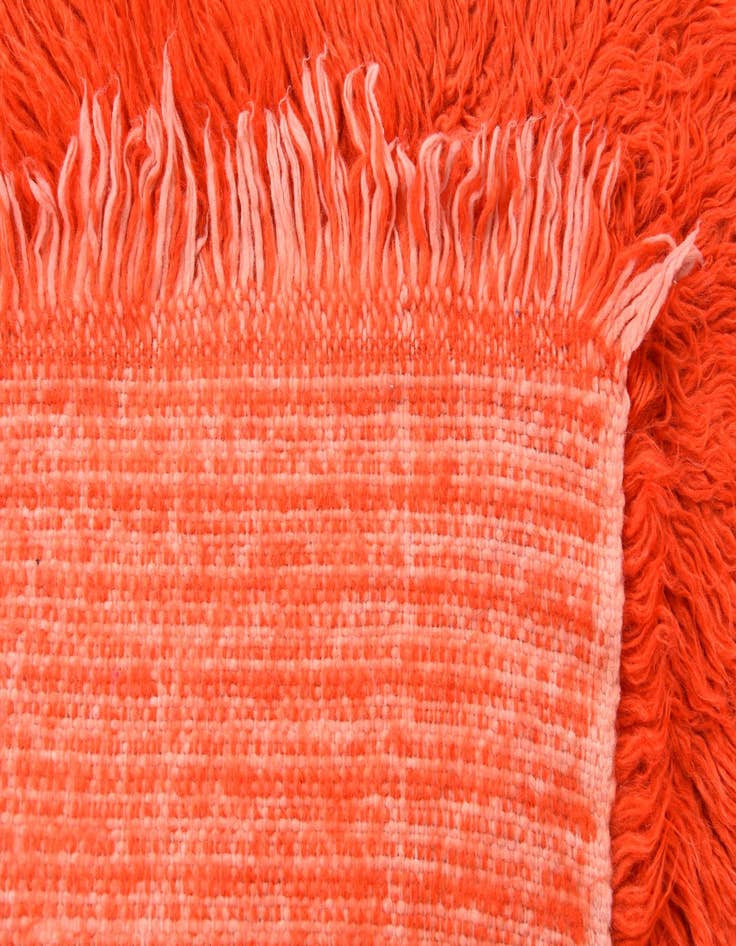 Detail image of 2' 4 x 4' 9  Hand Knotted Moroccan Wool Runner Rug