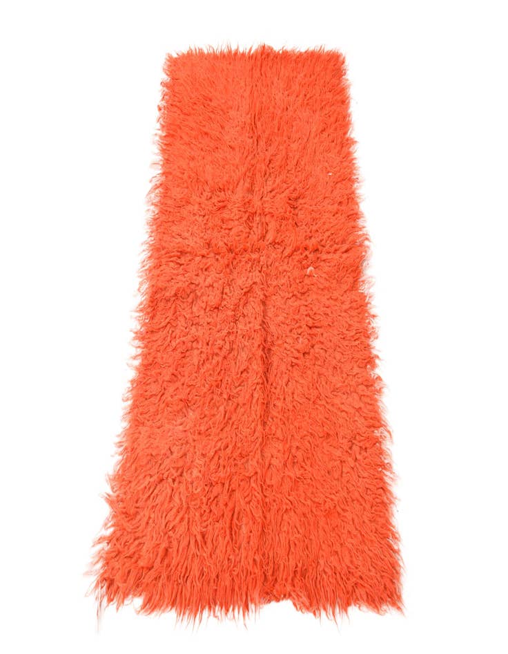 Detail image of 2' 4 x 4' 6  Hand Knotted Moroccan Wool Runner Rug