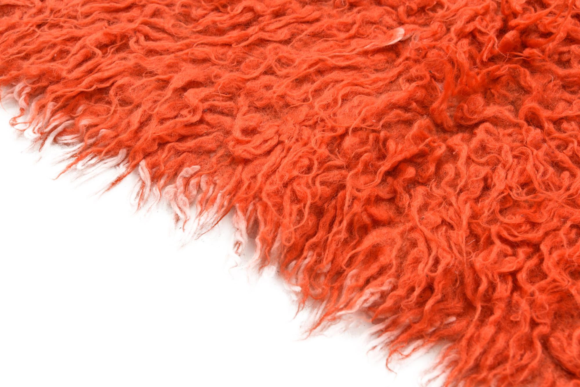 2' 4 x 4' 6 Hand Knotted Moroccan Wool Runner Rug
