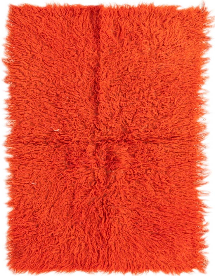 Detail image of 2' 4 x 4' 6 Hand Knotted Moroccan Wool Runner Rug