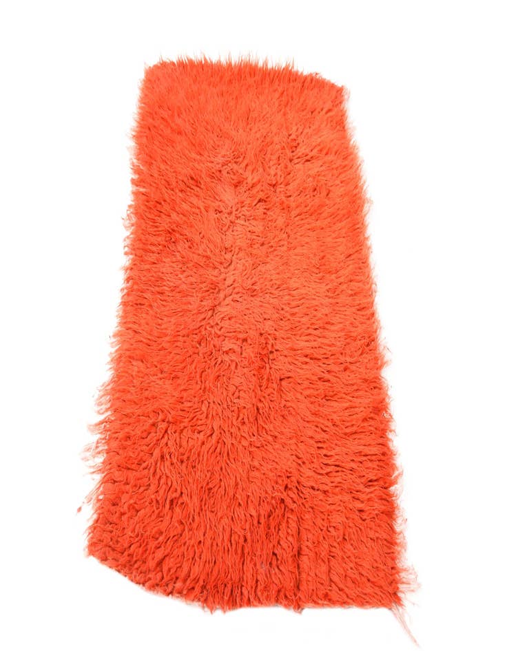 Detail image of 2' 2 x 4' 5  Hand Knotted Moroccan Wool Runner Rug