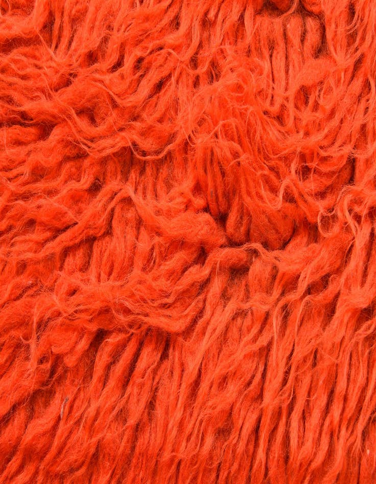 Detail image of 2' 2 x 4' 5  Hand Knotted Moroccan Wool Runner Rug