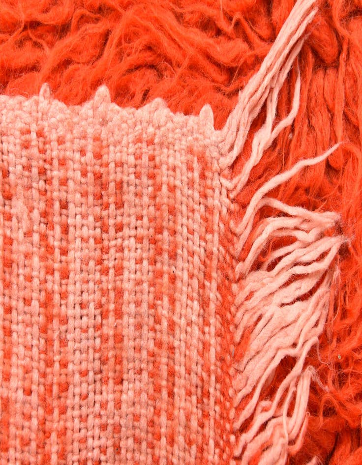 Detail image of 2' 2 x 4' 5  Hand Knotted Moroccan Wool Runner Rug