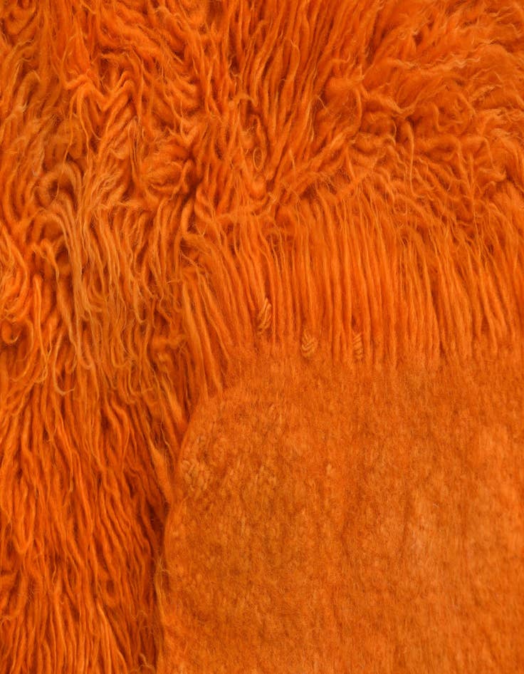 Detail image of 2' x 4' 7  Hand Knotted Moroccan Wool Runner Rug