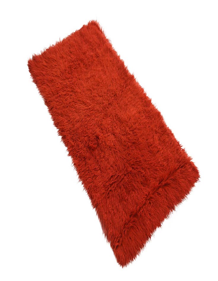 Detail image of 2' 4 x 4' 9 Hand Knotted Moroccan Wool Runner Rug