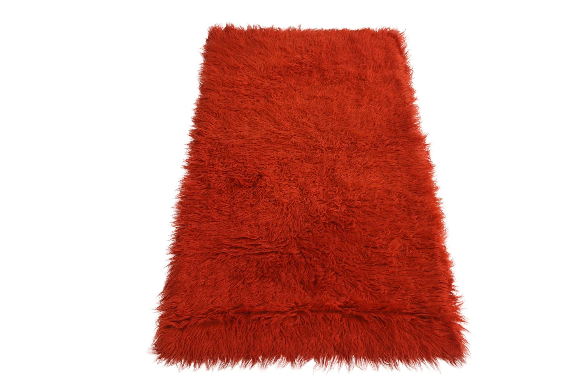 2' 4 x 4' 9 Hand Knotted Moroccan Wool Runner Rug
