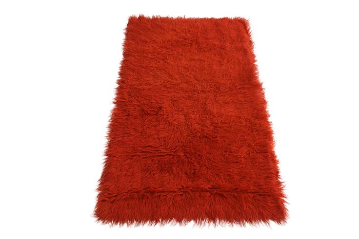 Detail image of 2' 4 x 4' 9 Hand Knotted Moroccan Wool Runner Rug