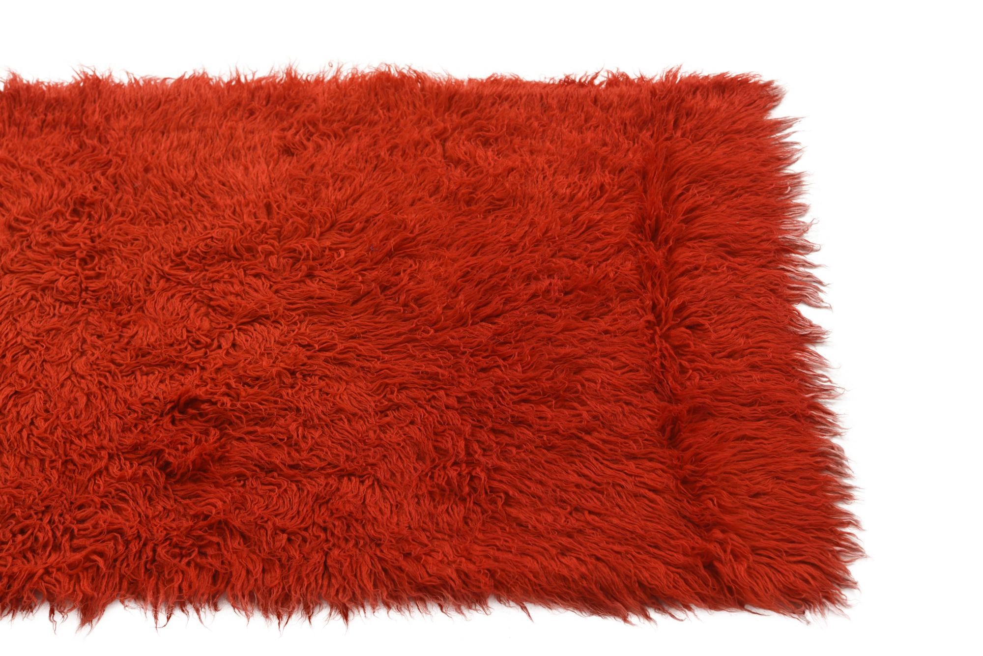 2' 4 x 4' 9 Hand Knotted Moroccan Wool Runner Rug