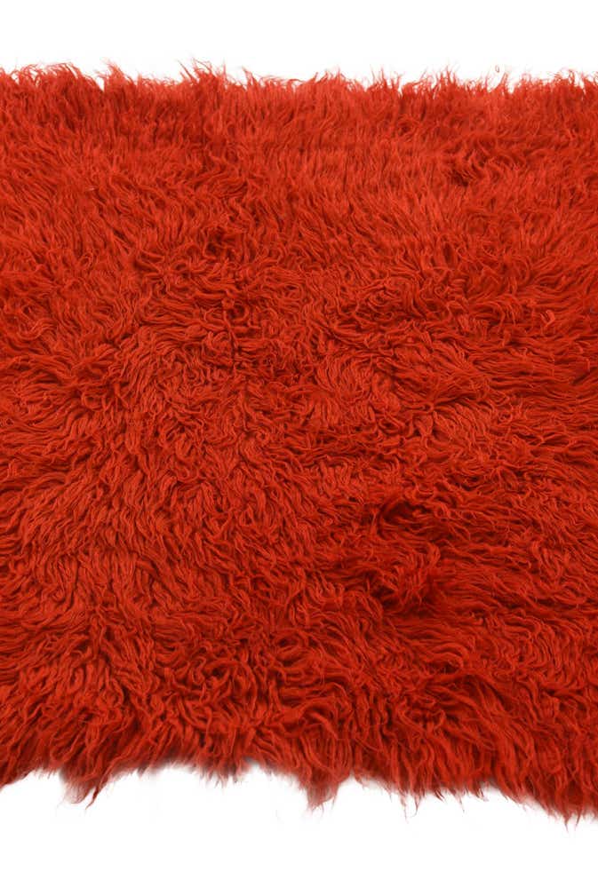 2' 4 x 4' 9 Hand Knotted Moroccan Wool Runner Rug