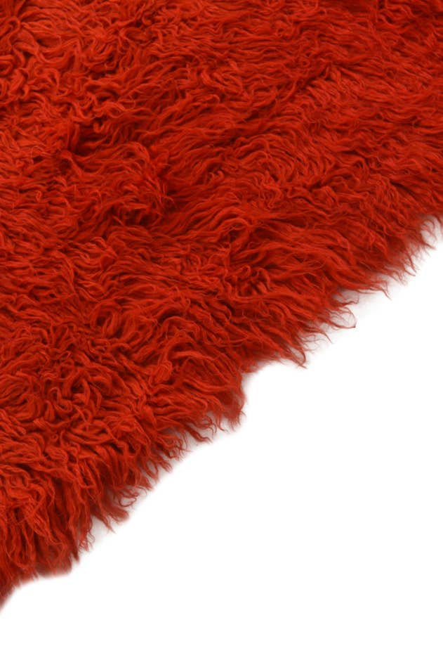 Detail image of 2' 4 x 4' 9 Hand Knotted Moroccan Wool Runner Rug