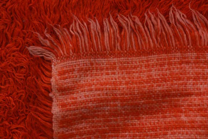 2' 4 x 4' 9 Hand Knotted Moroccan Wool Runner Rug