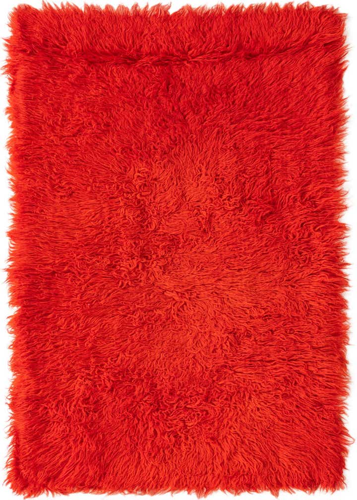 2' 4 x 4' 9 Hand Knotted Moroccan Wool Runner Rug