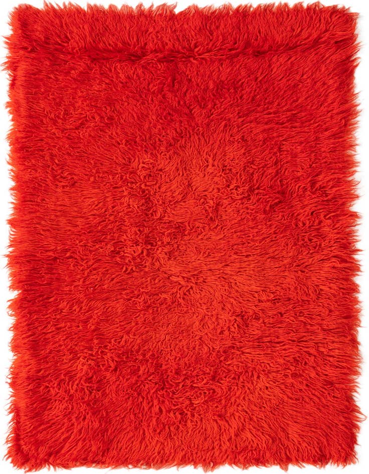 Detail image of 2' 4 x 4' 9 Hand Knotted Moroccan Wool Runner Rug