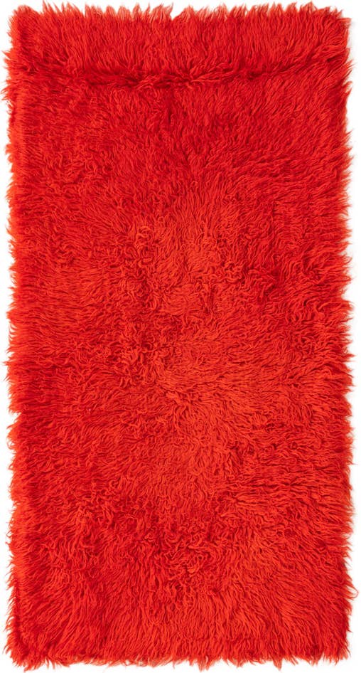 Detail image of 2' 4 x 4' 9 Hand Knotted Moroccan Wool Runner Rug