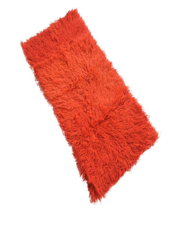 Detail image of 2' x 4'  Hand Knotted Moroccan Wool Runner Rug