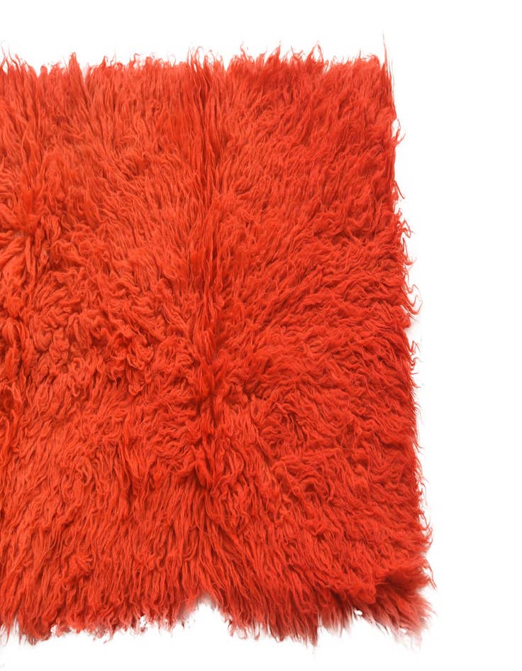 Detail image of 2' x 4'  Hand Knotted Moroccan Wool Runner Rug