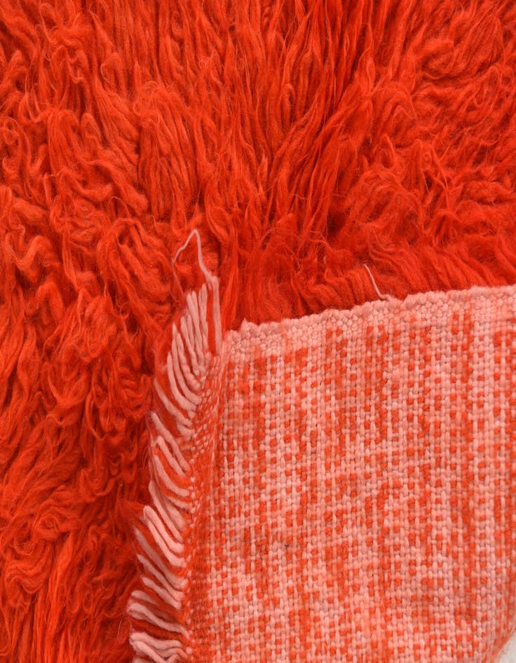 Detail image of 2' x 4'  Hand Knotted Moroccan Wool Runner Rug