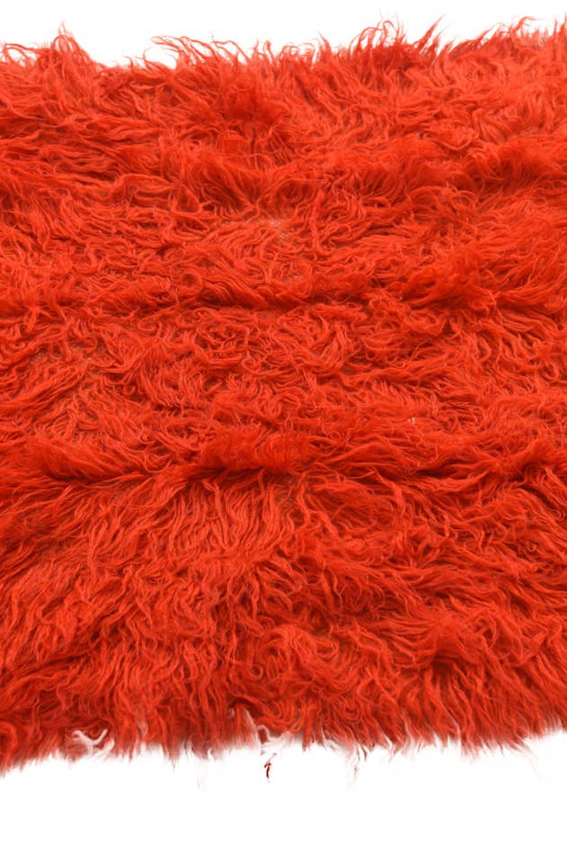 Detail image of 2' 3 x 4' 5 Hand Knotted Moroccan Wool Runner Rug