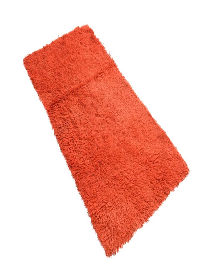 Detail image of 3' x 6'  Hand Knotted Moroccan Wool Runner Rug