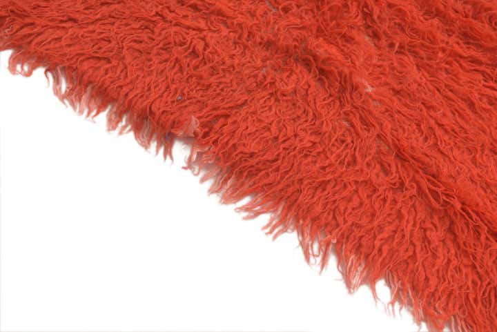 2' 4 x 4' 5 Hand Knotted Moroccan Wool Runner Rug