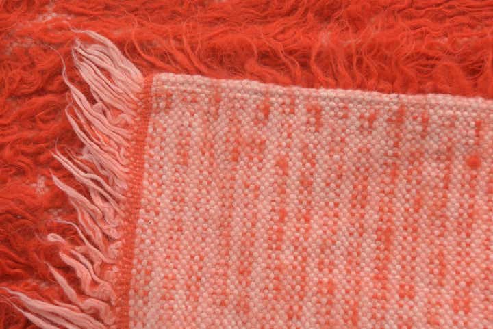 2' 4 x 4' 5 Hand Knotted Moroccan Wool Runner Rug