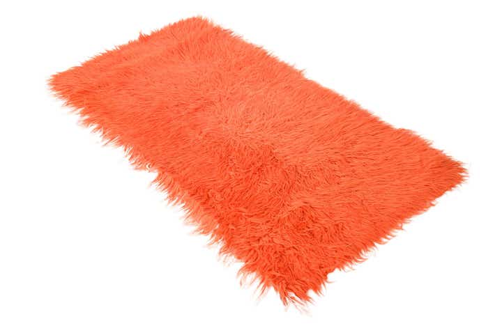 2' 4 x 4' 9 Hand Knotted Moroccan Wool Runner Rug