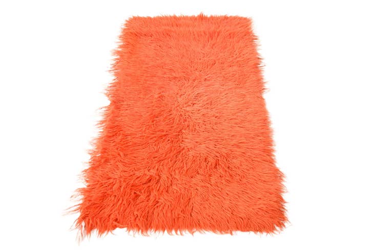 Detail image of 2' 4 x 4' 9 Hand Knotted Moroccan Wool Runner Rug