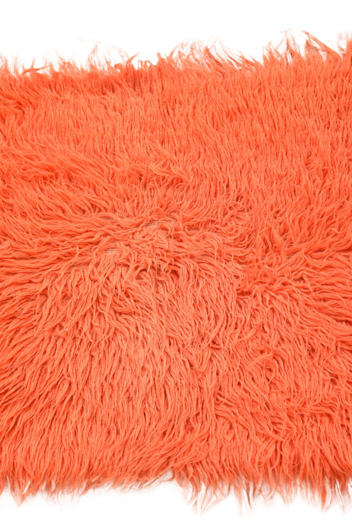 2' 4 x 4' 9 Hand Knotted Moroccan Wool Runner Rug
