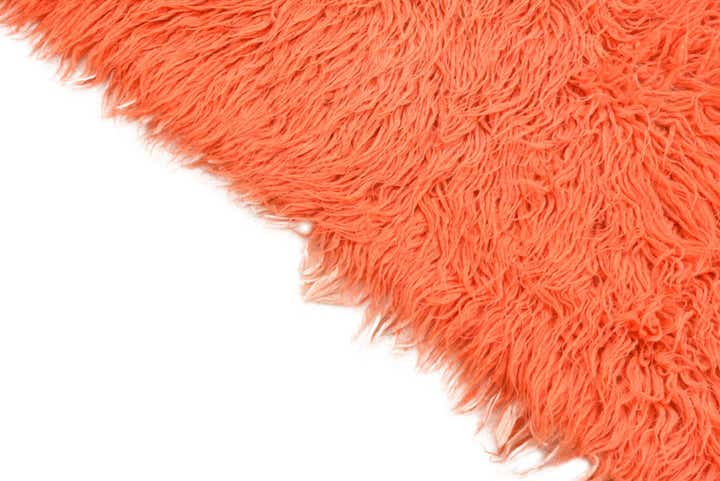 2' 4 x 4' 9 Hand Knotted Moroccan Wool Runner Rug