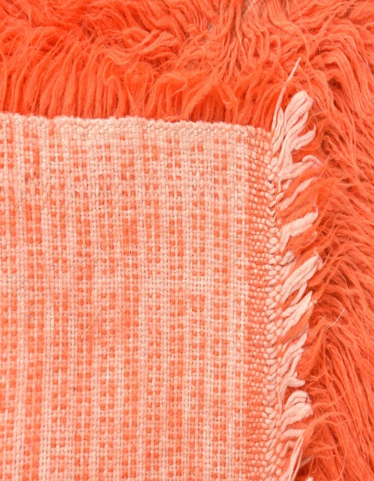 Detail image of 2' 4 x 4' 9  Hand Knotted Moroccan Wool Runner Rug