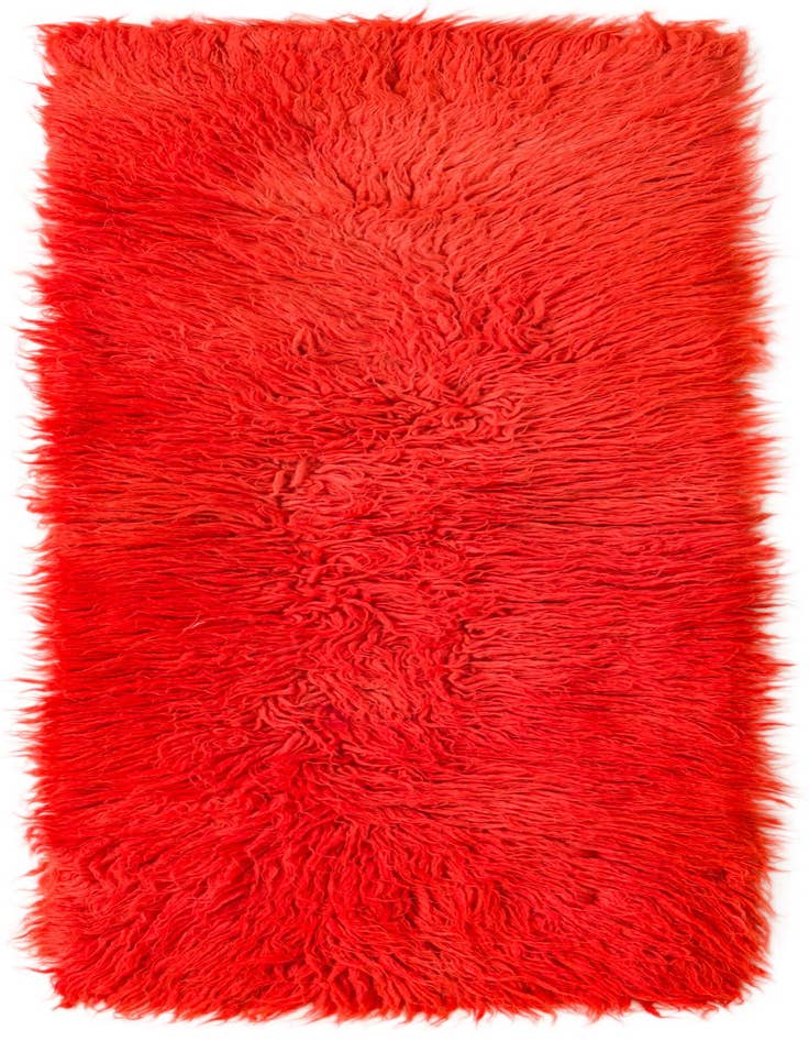 Detail image of 1' 7 x 4' 2 Hand Knotted Moroccan Wool Runner Rug