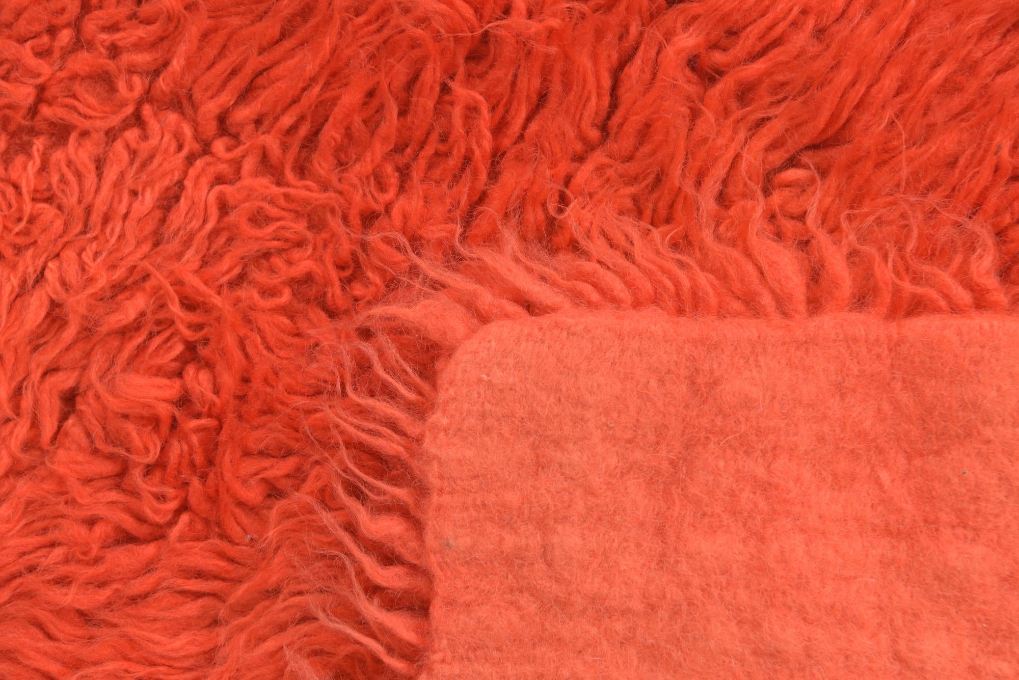 2' 2 x 4' 6 Hand Knotted Moroccan Wool Runner Rug