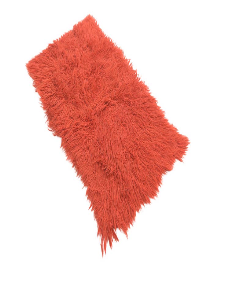 Detail image of 2' 2 x 3' 8  Hand Knotted Moroccan Wool Runner Rug