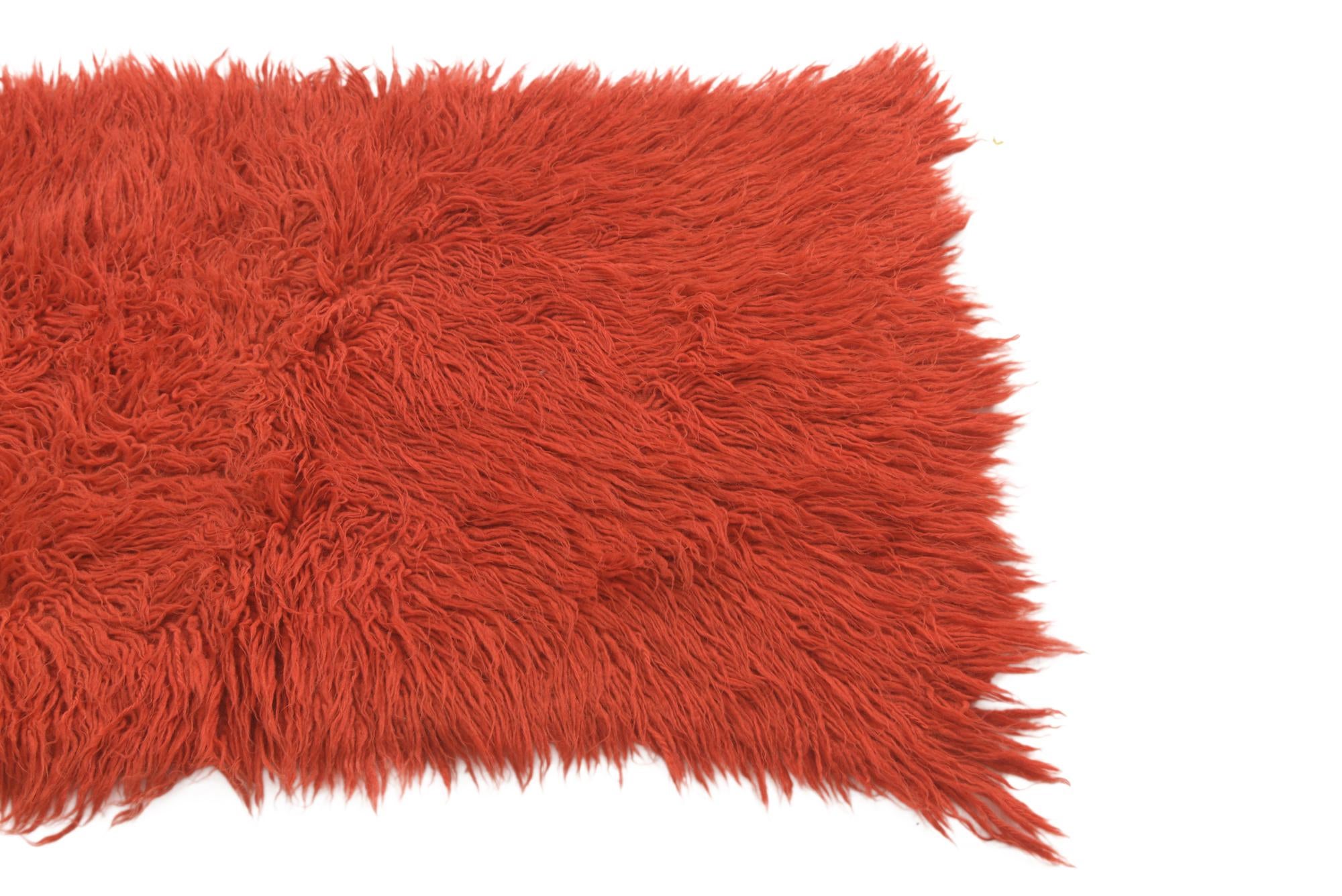 2' 2 x 3' 8 Hand Knotted Moroccan Wool Runner Rug