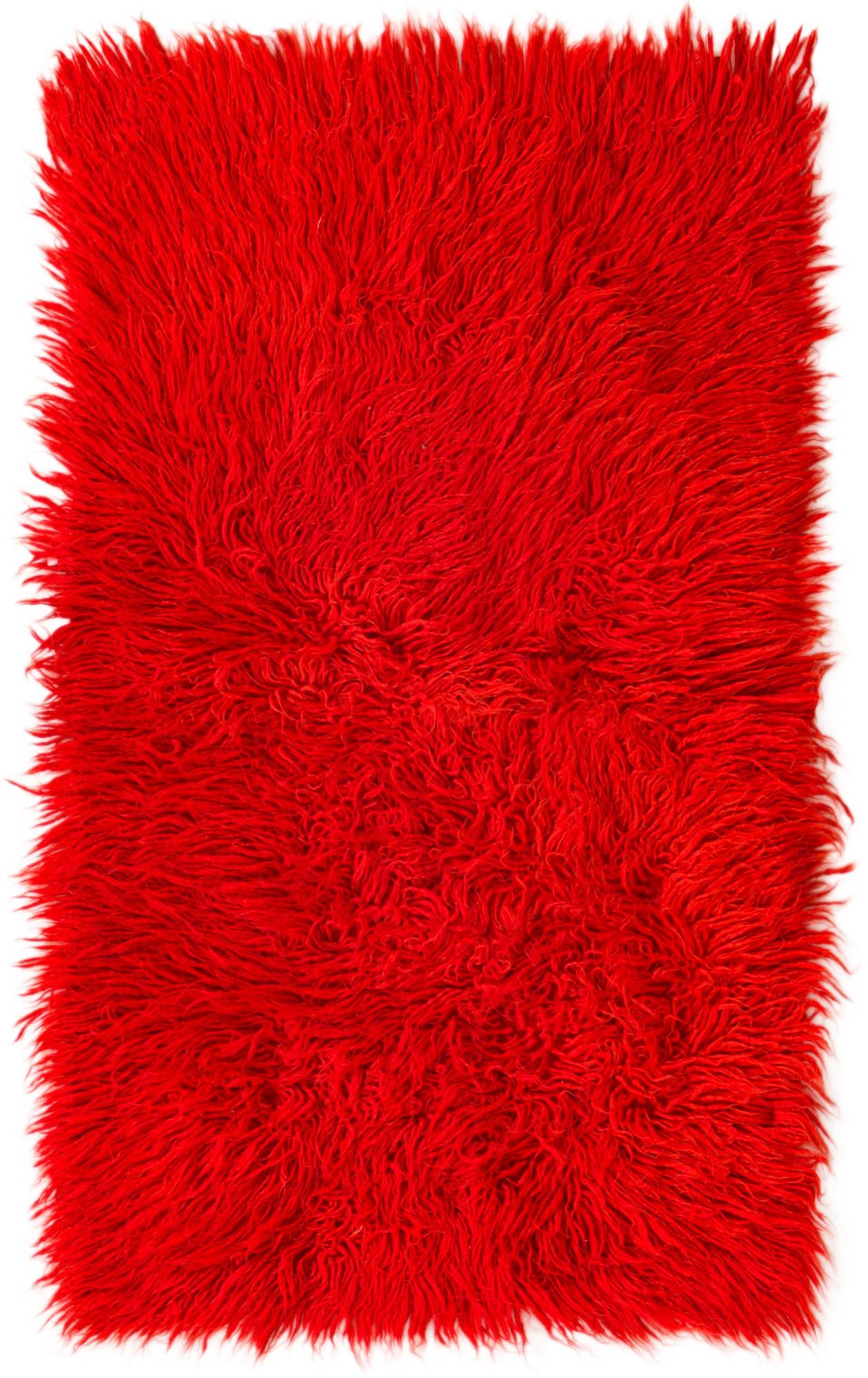 2' 2 x 3' 8 Hand Knotted Moroccan Wool Runner Rug