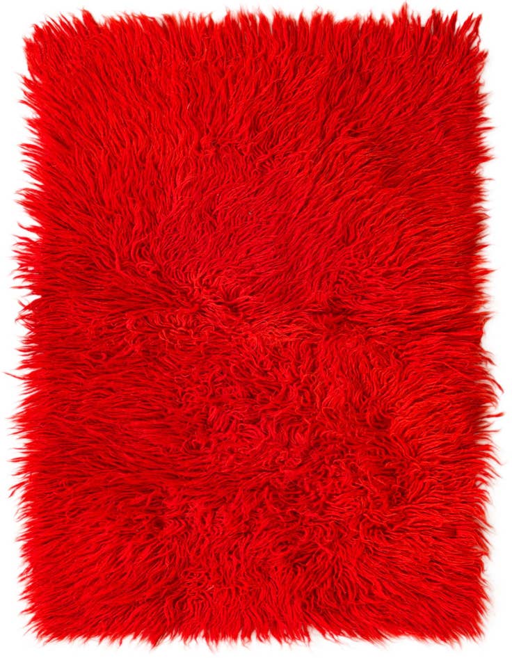 Detail image of 2' 2 x 3' 8 Hand Knotted Moroccan Wool Runner Rug