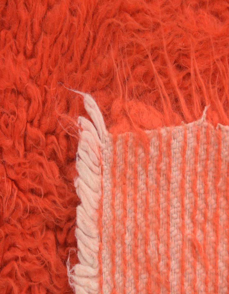 Detail image of 2' 3 x 4' 9  Hand Knotted Moroccan Wool Runner Rug