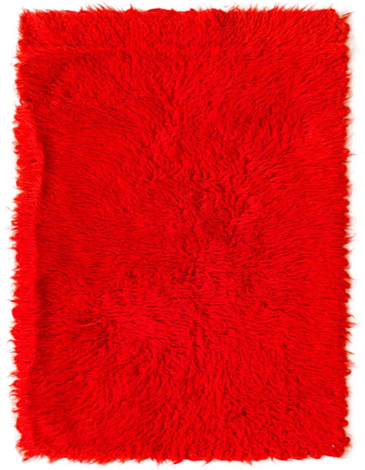 Detail image of 2' 3 x 4' 9 Hand Knotted Moroccan Wool Runner Rug