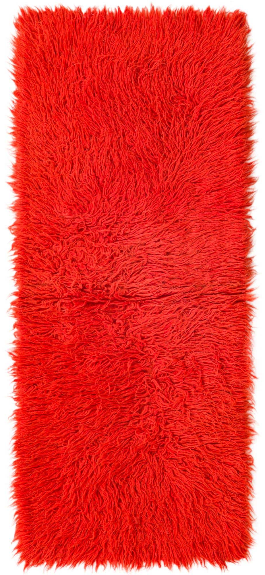 1' 10 x 4' 6 Hand Knotted Moroccan Wool Runner Rug