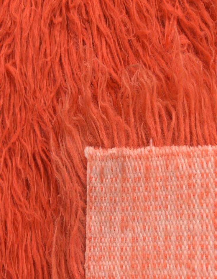 Detail image of 3' 3 x 7'  Hand Knotted Moroccan Wool Runner Rug