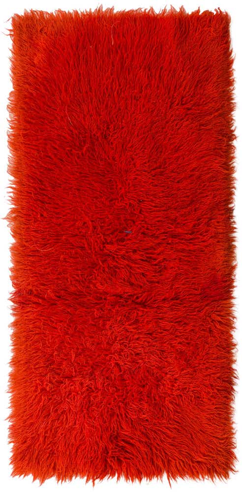 3' 3 x 7' Hand Knotted Moroccan Wool Runner Rug