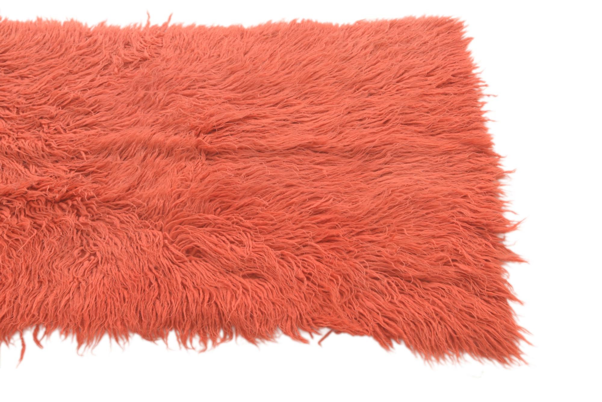 2' 4 x 6' 4 Hand Knotted Moroccan Wool Runner Rug