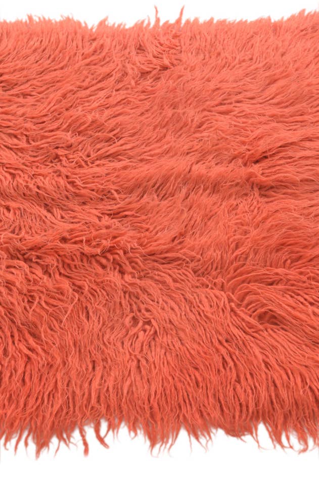 Detailfoto van 70cm x 195cm Handgeknoopt Marokkaans Wol Loper Vloerkleed