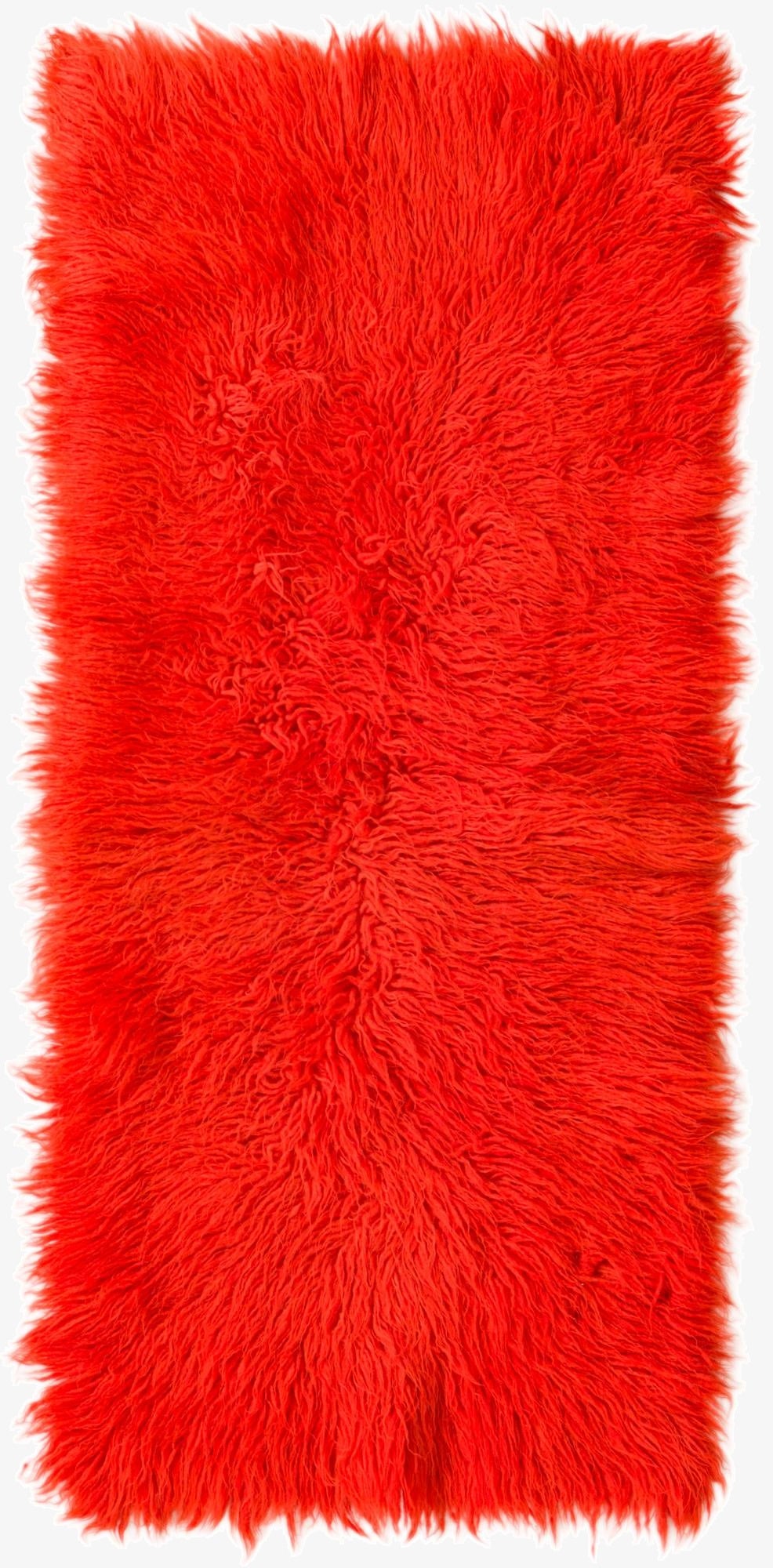 1' 9 x 3' 9  Hand Knotted Moroccan Wool Runner Rug