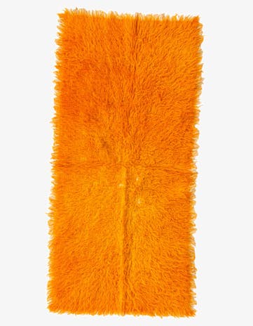 2' 2 x 4' 6 Hand Knotted Moroccan Wool Runner Rug