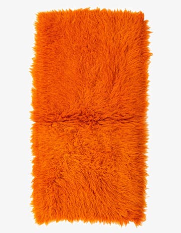 2' 7 x 4' 9 Hand Knotted Moroccan Wool Runner Rug