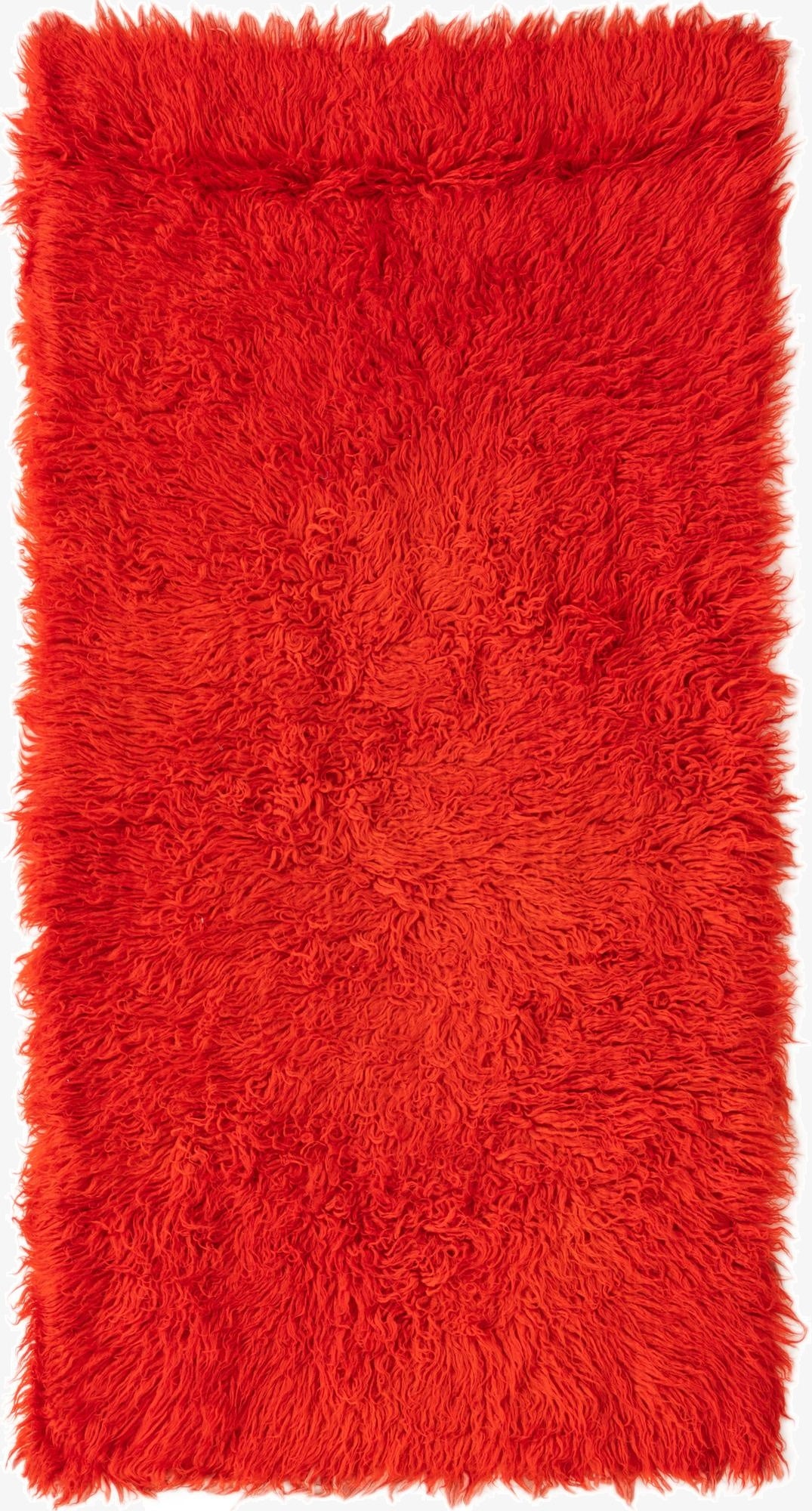 2' 4 x 4' 9  Hand Knotted Moroccan Wool Runner Rug